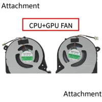 New CPU Cooling Fan For DELL Inspiron G7 15-7000 7577 7588 G5-5587 P72F Laptop Radiator 2JJCP FJQS FJQT