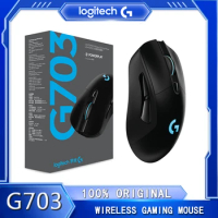 Logitech G703 HERO Sensor Gaming Mouse With 25600DPI Lightspeed Wireless Mice POWERPLAY Compatible for Windows Mac OS Chrome OS