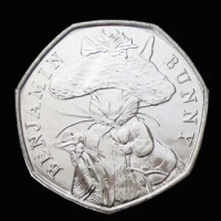 2016-2019 Great Britain 50 Pence Rabbit Cat Coins AUNC