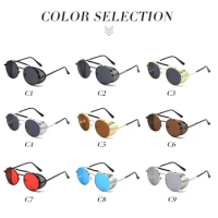 Round Polarized Sunglasses for Unisex Eyes Protection Full Frame Beach Sunglasses for Hiking Running Boating Driving