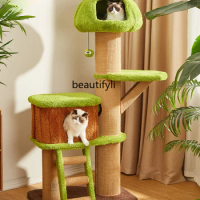 Forest tree house cat climbing frame cat tree integrated tree hole cat climbing column multi-layer climbing frame