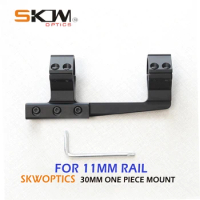 Free Shipping SKWGEAR Scope Mount 11mm Dovetail Flat Top Offset Airgun 30mm Rings