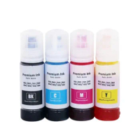 T544 544 Dye Ink Refill Kit Fit For Epson EcoTank L3150 L3110 L3100 L3210 L3250 L1110 5190 Printer