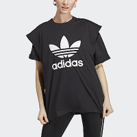 Adidas Tee [IC8805] 女 兩件式 短袖 上衣 亞洲版 經典 三葉草 休閒 流行 寬鬆 舒適 黑白