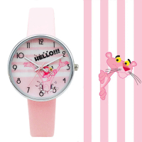 อุทัยเด็กนาฬิกาเด็กดู Pink Panther นักเรียนดูการ์ตูนเด็กนาฬิกากันน้ำนาฬิกาควอตซ์เด็กของขวัญ