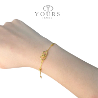 Yours Jewel Emas 916 Rantai tangan CD ( XL )
