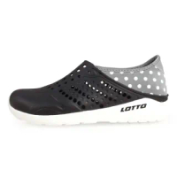 【LOTTO】女波點洞洞鞋-海邊 排水 水陸鞋 懶人鞋 走路鞋 輕便鞋(LT9AWS0360)