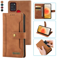 For Samsung Galaxy A21S Case Leather Flip A217F Samsung A21S Case For Coque Samsung A21S Phone Case Fundas Magnetic Wallet Cover