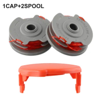 Strimmer Trimmer Spool &amp; Line For Flymo Contour 500 Power Plus 500 &amp; 500XT Trimmer Replacement Spool Cover Cap And Spool Set
