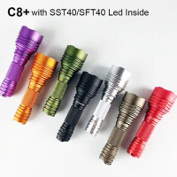 Convoy C8 Plus Tactical Flashlight with SST40/SFT40 Led Linterna High Powerful 18650 Torch Light Camping Fishing Police Lamp