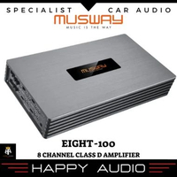 Power Amplifier 8 Channel MUSWAY EIGHT-100 8-Channel Full Range Class D Amplifier ORIGINAL BERGARANS