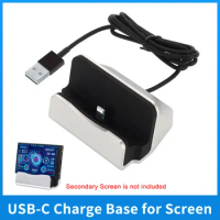 USB-C Desktop Base for 3.5 Inch IPS Type-C Secondary Screen USB Type C Charge Holder Support Turing Smart Screen Monitor