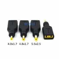 DC to YOGA Connector DC 4.0 / 1.7 mm &amp; 4.8 / 1.7 mm &amp; 5.5 / 2.5 mm For Lenovo X1 Carbon IdeaPad YOGA DC JACK Square 13 X1