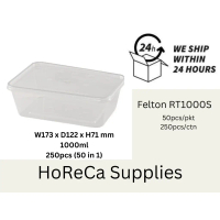 LIMITED OFFER!! 1000ML 50PCS RECTANGULAR PP CONTAINER/TAKE AWAY/MICOWAVEABLE CONTAINER(OFFER UNTILL 
