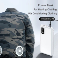 Heated Vest Jacket Power Bank 20000mAh Portable Charging Poverbank Mobile Phone External Battery Charger Powerbank for Xiaomi Mi