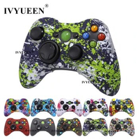 IVYUEEN Water Transfer Printing Protective Skin for XBox 360 Wired / Wireless Controller Silicone Case Protection Cover