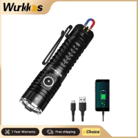 Wurkkos-TS22 Rechargeable 21700 LED Flashlight XHP70.2 Powerful Max 4500LM IP68 with Magnet Tail & R