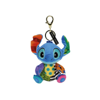 【Enesco】Disney 迪士尼 Romero Britto系列 史迪奇坐姿絨毛吊飾