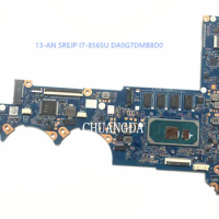 L37351-601 For HP PAVILION 13-AN0010CA 13-0020tu 13-AN Laptop Motherboard DA0G7DMB8D0 Mainboard With i7-8565U CPU RAM 8GB