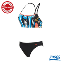 【Zoggs】女性Aqualast 幾何拼接兩件式泳衣(泡湯/溫泉/游泳/衝浪/玩水/海邊/鐵人/成人)