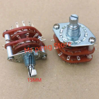 2pcs for ALPHA double-layer 12-speed rotary switch power amplifier audio band signal 360-degree switching switch