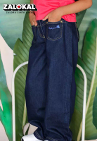 Rodeo Junior Denim culottes/ Kulot panjang jeans anak perempuan/ Rodeo Junior Girl Pink Blush