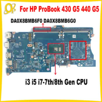 DA0X8BMB6F0 DA0X8BMB6G0 for HP ProBook 430 G5 440 G5 Laptop Motherboard i3 i5 i7-7th/8th Gen CPU L01039-601 L01042-601 DDR4 Test