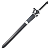 Sword Art Online Black Sword Elucidator Kirigaya Kazuto Sword Wooden 110CM Cosplay Prop Weapon