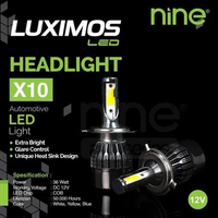 LUXIMOS X10 LAMPU LED H7 FOGLAMP WULING ALMAZ CORTEZ CONFERO ALVEZ BMW MERCY DLL SOKET H7 36 WATT