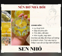 COMBO 36 LY SEN NHỎ (ĐẦY ĐỦ NGUYÊN LIỆU LÀM LY NẾN) - NẾN THƠM  Decor Decor Phòng Trang Trí Nhà nguy