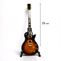 Bisa custom gambar - Miniatur Gitar Elektrik Les Paul Style 25 cm