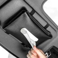 Box Pu Leather Car Sun Visor Holder Tissue Interior Storage For Napkin Holder Toy Prada Bag Kia Sportage 4 Geely Atlas