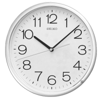 SEIKO 精工 指針式時尚掛鐘(QXA014S)-銀框_SK045