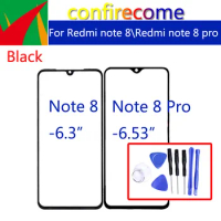 For Xiaomi Redmi Note 8 Pro Touch Screen Front Panel Glass Lens LCD Outer Glass For Redmi Note 8 Touchscreen