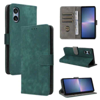 50pcs/lot For Sony Xperia 5V 1V 10V Frosting Series Leather Case With Rfid Blocking For Sony Xperia 1 IV 5 IV 10 IV