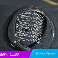 Bộ 8 nhãn dán Roval CLX 50 cho hai bánh xe carbon của xe đạp đường trường, dành cho phanh kẹp và pha