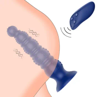 Vibration Butt Plugs Prostate Massage Wireless Remote Control Anal Plug Beads Vibrator Adult Sex Toys For Man Woman Adults