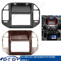 For Mitsubishi Pajero V73 2004-2011(9Inch) Car Radio Fascias Android GPS MP5 Stereo Player 2 Din Head Unit Panel Dash Frame Inst