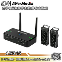 圓剛 AW315 AVerMic 教學專用無線麥克風(雙麥克風組)【Sound Amazing】