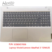 5CB0X57656 Gold Original New For Lenovo IdeaPad 3 15IML05 Palmrest US Keyboard Cover