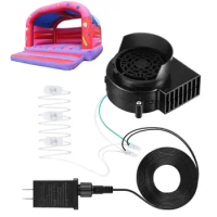 Inflatable 12V Blower Replacement with 3 LED Reusable Air Fan Blower Replacement Fan Blower with 1.5A Adapter Replacement Motor