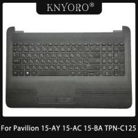 New Laptop Russian Keyboard For HP Pavilion 15-AY 15-AC 15-BA TPN-C125 Palmrest Top Cover Keyboard Touchpad Black 855027-001