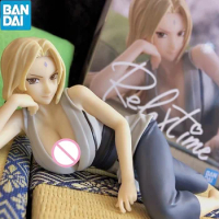 Bandai Genuine Naruto Relax Time Anime Figure Tsunade Action Figure Toys Gift Collectible Model Room Ornaments