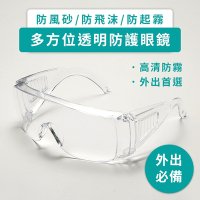 【DAYA】高清透明 多功能防飛沫 護目鏡(1入)