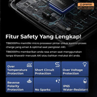 Topdon Tb6000Pro - Charger Aki Mobil Motor - Genset 6V/12V 6A Smart Charger & Tester Dengan Kontrol 