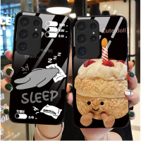 Sarung Telefon Kaca Silikon, untuk Samsung Galaxy S23 ULTRA 5G / S24 ULTRA 5G / S22 ULTRA 5G / S21 U