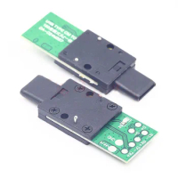 1pc Type-C Male test board with light USB 3.0 PCB Board Adapter High Current Connector Socket For Data Line Wire Cable Transfer