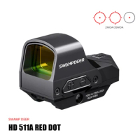 SWAMP DEER HD 511A Red Dot Sight Tactical Scope Collimator Hunting Reflex Optic Waterproof Airsoft Riflescope