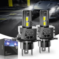 2Pcs Mini LED Headlight H7 H4 Turbo LED Bulb Car/motorcycle Head Lamp With Fan CANBUS 90W Super Bright 3570SMD 6000K 12000Lm 12V