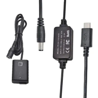 USB-C PD AC Power Adapter + AC-PW20 DC Coupler for Sony Alpha A6500 A6400 A6300 A7 A7II A7RII A7SII A7S2 A7R A7R2 RX10 Camera
